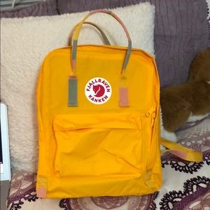 Fjallraven Kanken Backpack Yellow Random Blocked